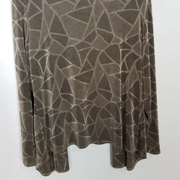 Citiknits Women Cardigan Pants 2 Ps Set Sz M Petite Open Front Stretch Abstract - Picture 7 of 16